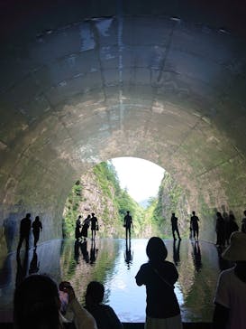 清津峡渓谷トンネルに投稿された画像（2023/7/17）