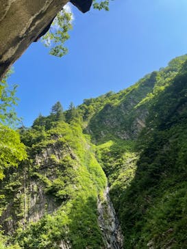 清津峡渓谷トンネルに投稿された画像（2023/7/17）