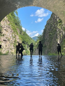 清津峡渓谷トンネルに投稿された画像（2023/7/17）