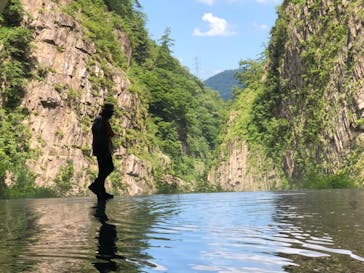 清津峡渓谷トンネルに投稿された画像（2023/7/17）