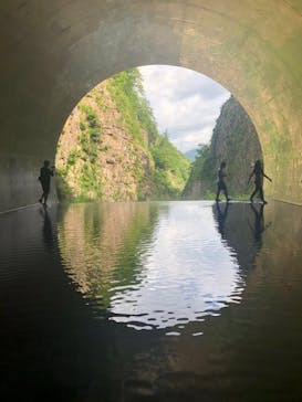 清津峡渓谷トンネルに投稿された画像（2023/7/18）