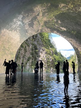 清津峡渓谷トンネルに投稿された画像（2023/8/12）