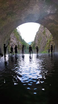 清津峡渓谷トンネルに投稿された画像（2023/8/13）
