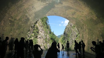 清津峡渓谷トンネルに投稿された画像（2023/8/13）