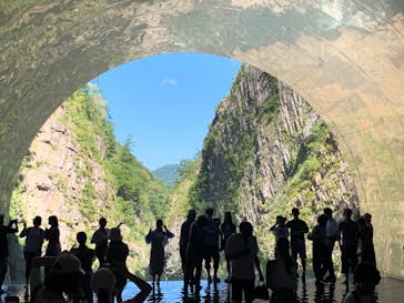 清津峡渓谷トンネルに投稿された画像（2023/8/13）