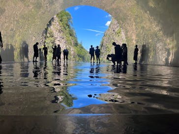 清津峡渓谷トンネルに投稿された画像（2023/8/14）