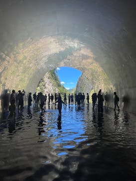 清津峡渓谷トンネルに投稿された画像（2023/8/14）