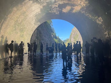 清津峡渓谷トンネルに投稿された画像（2023/8/14）