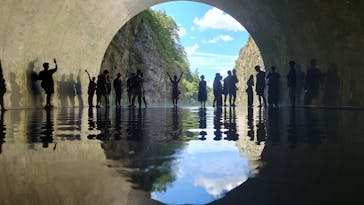 清津峡渓谷トンネルに投稿された画像（2023/8/14）