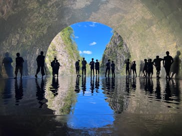 清津峡渓谷トンネルに投稿された画像（2023/8/14）