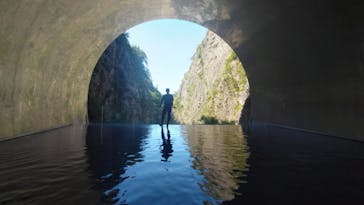 清津峡渓谷トンネルに投稿された画像（2023/8/14）