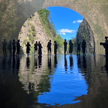 清津峡渓谷トンネルに投稿された画像（2023/8/14）