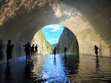清津峡渓谷トンネルに投稿された画像（2023/8/15）