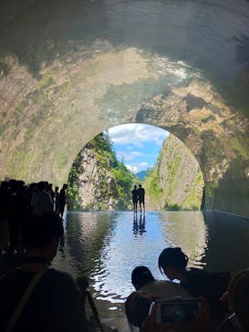 清津峡渓谷トンネルに投稿された画像（2023/8/15）