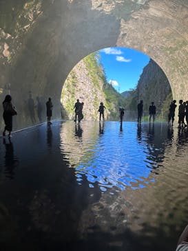 清津峡渓谷トンネルに投稿された画像（2023/8/15）