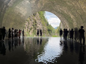 清津峡渓谷トンネルに投稿された画像（2023/8/15）