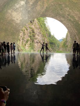 清津峡渓谷トンネルに投稿された画像（2023/8/16）