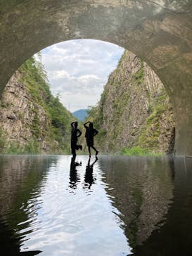 清津峡渓谷トンネルに投稿された画像（2023/8/16）