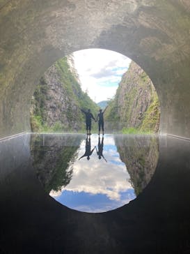 清津峡渓谷トンネルに投稿された画像（2023/8/14）