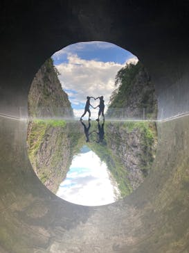 清津峡渓谷トンネルに投稿された画像（2023/8/14）