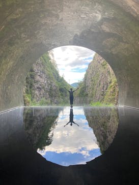 清津峡渓谷トンネルに投稿された画像（2023/8/14）