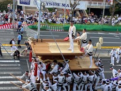 岸和⽥だんじり祭ビューイングシートに投稿された画像（2023/9/15）