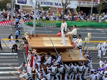 岸和⽥だんじり祭ビューイングシートに投稿された画像（2023/9/15）