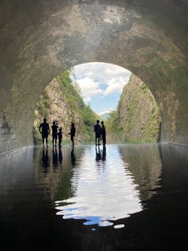 清津峡渓谷トンネルに投稿された画像（2023/9/16）