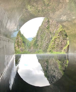 清津峡渓谷トンネルに投稿された画像（2023/9/16）