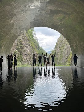 清津峡渓谷トンネルに投稿された画像（2023/9/18）