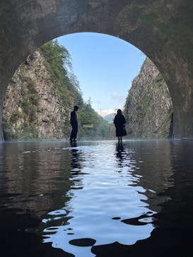 清津峡渓谷トンネルに投稿された画像（2023/9/18）