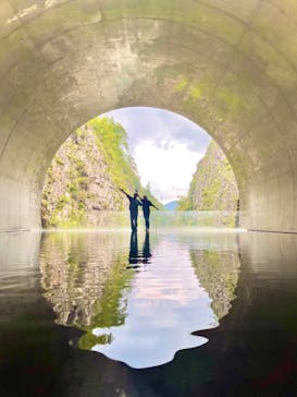 清津峡渓谷トンネルに投稿された画像（2023/9/18）