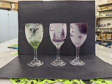 サンドブラスト本部教室 砂で削るガラス工芸教室に投稿された画像（2023/10/8）