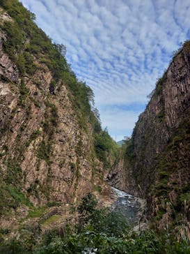 清津峡渓谷トンネルに投稿された画像（2023/10/8）