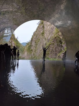 清津峡渓谷トンネルに投稿された画像（2023/10/8）