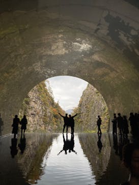 清津峡渓谷トンネルに投稿された画像（2023/10/28）