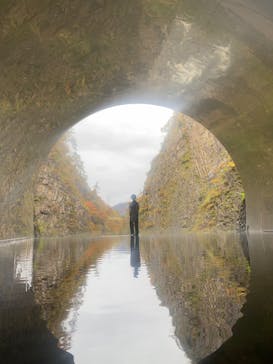 清津峡渓谷トンネルに投稿された画像（2023/10/30）