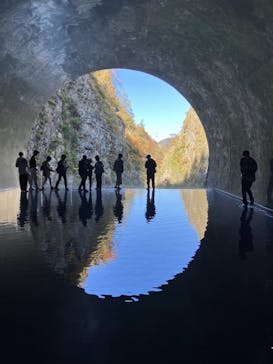 清津峡渓谷トンネルに投稿された画像（2023/10/31）