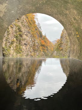 清津峡渓谷トンネルに投稿された画像（2023/11/2）