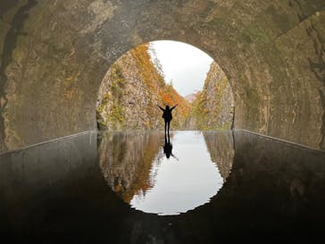 清津峡渓谷トンネルに投稿された画像（2023/11/2）