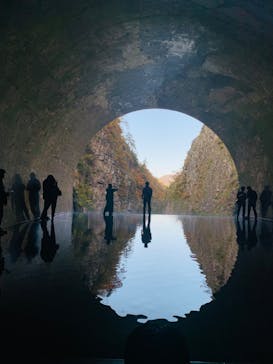清津峡渓谷トンネルに投稿された画像（2023/11/3）