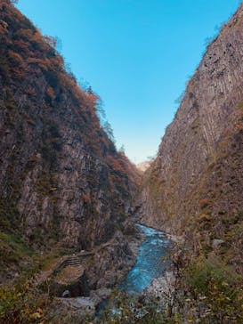 清津峡渓谷トンネルに投稿された画像（2023/11/3）