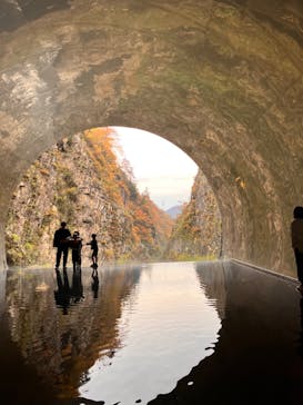 清津峡渓谷トンネルに投稿された画像（2023/11/4）
