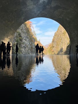 清津峡渓谷トンネルに投稿された画像（2023/11/5）
