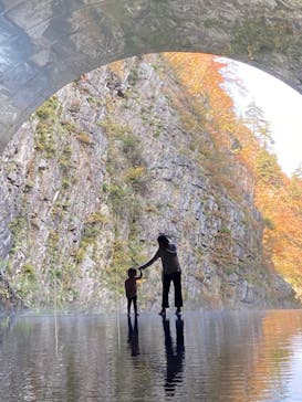 清津峡渓谷トンネルに投稿された画像（2023/11/5）
