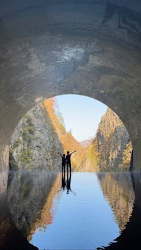 清津峡渓谷トンネルに投稿された画像（2023/11/5）