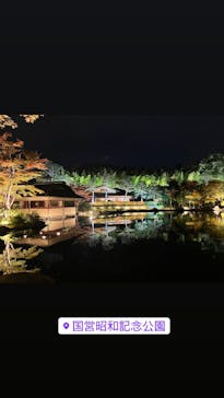 国営昭和記念公園 秋の夜散歩に投稿された画像（2023/11/6）