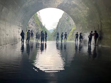 清津峡渓谷トンネルに投稿された画像（2023/11/12）