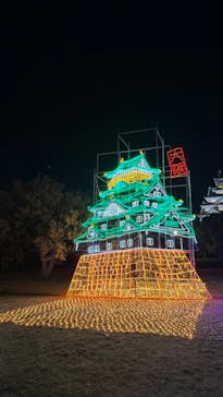 大阪城イルミナージュに投稿された画像（2023/12/2）