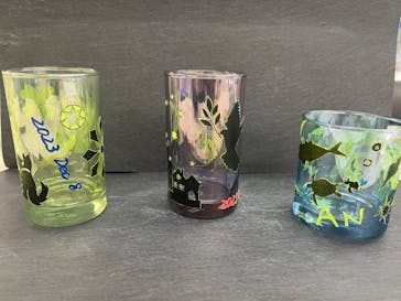 サンドブラスト本部教室 砂で削るガラス工芸教室に投稿された画像（2023/12/8）